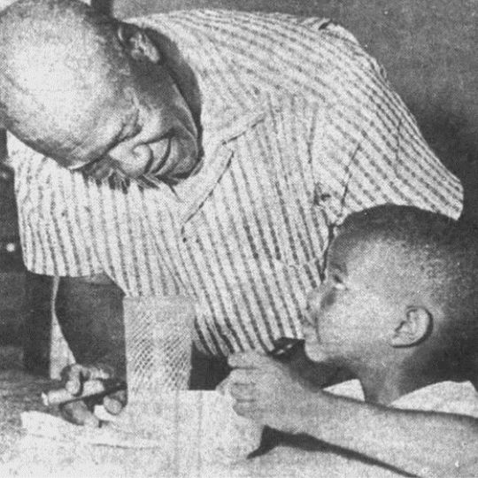 Dr Charles Arthur Dudley, Jr with student, Garrett Lewis