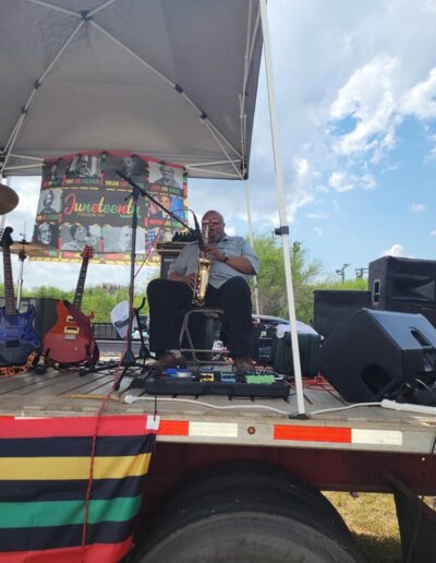 Juneteenth Freedom Day Saxophonist Alonzo Henderson